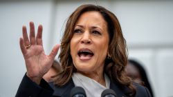 U.S. Vice President Kamala Harris speaks during an NCAA championship teams celebration on the South Lawn of the White House on July 22, 2024 in Washington, DC. U.S.