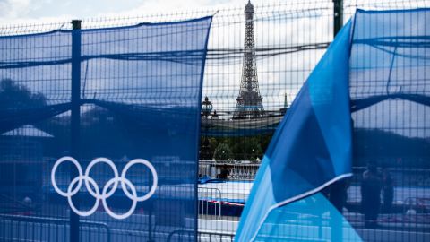 The city centre of Paris is within the no-go zone, four days before the opening ceremony of the Paris 2024 Olympic Games, in Paris, France, on July 23, 2024. (Photo by Andrea Savorani Neri/NurPhoto via Getty Images)