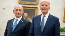 WASHINGTON, DC - JULY 25: U.S. President Joe Biden meets with Israeli Prime Minister Benjamin Netanyahu in the Oval Office at the White House on July 25, 2024 in Washington, DC. Netanyahu's visit occurs as the Israel-Hamas war reaches nearly ten months. (Photo by Andrew Harnik/Getty Images)