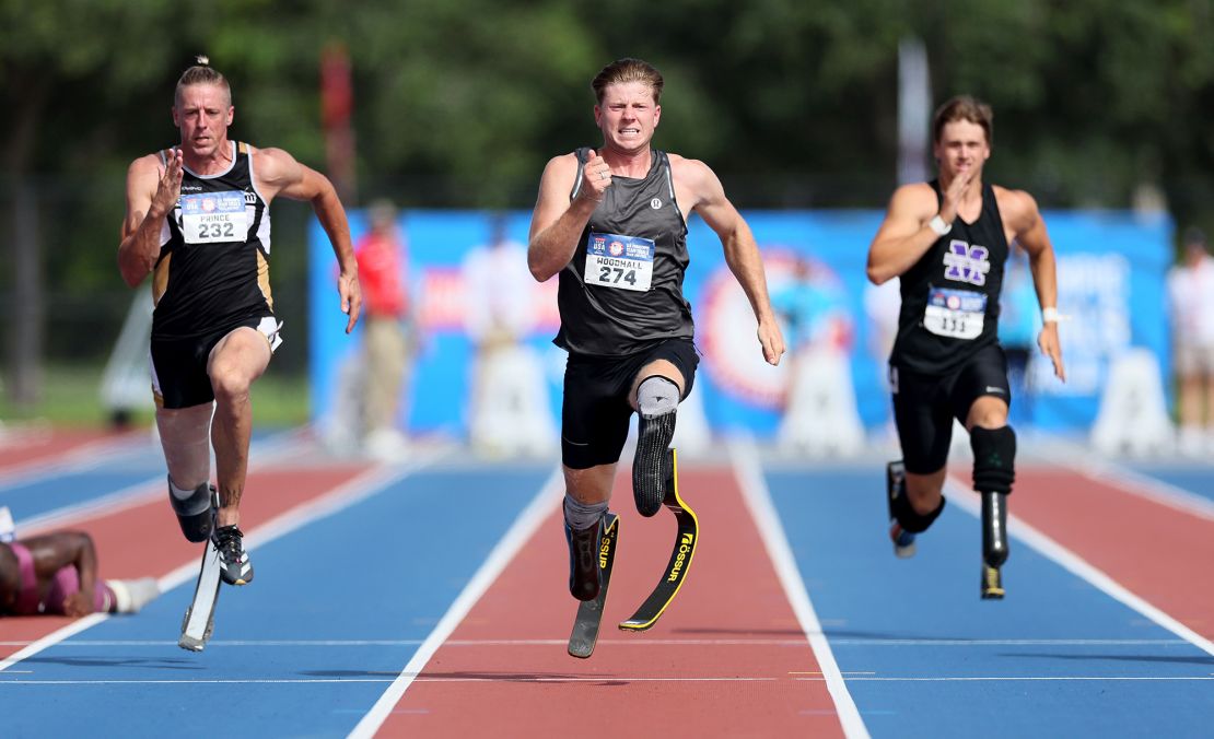 Woodhall will compete in the 2024 U.S. Paralympics Qualifiers in the men's 100m on July 20, 2024.