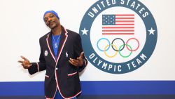 PARIS, FRANCE - JULY 21: Snoop Dogg tries on clothes during Team USA Welcome Experience ahead of Paris 2024 Summer Olympics at Polo Ralph Lauren on July 21, 2024 in Paris, France.   (Photo by Joe Scarnici/Getty Images for USOPC)