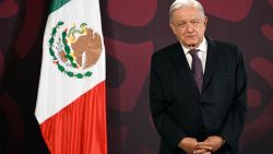 Mexico's President Andres Manuel Lopez Obrador listens to Mexican Security Secretary Rosa Icela Rodriguez (out of frame) during his usual morning press conference at the National Palace in Mexico City on July 26, 2024. Mexican authorities did not participate in the arrest of Ismael "Mayo" Zambada, co-founder of the Sinaloa cartel, and a son of Joaquin "El Chapo" Guzman, carried out on July 25 in Texas by US authorities, the Mexican Security Secretary announced on Friday. (Photo by ALFREDO ESTRELLA / AFP) (Photo by ALFREDO ESTRELLA/AFP via Getty Images)