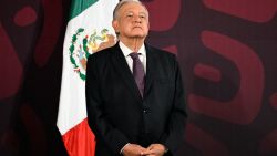 Mexico's President Andres Manuel Lopez Obrador listens to Mexican Security Secretary Rosa Icela Rodriguez (out of frame) during his usual morning press conference at the National Palace in Mexico City on July 26, 2024. Mexican authorities did not participate in the arrest of Ismael "Mayo" Zambada, co-founder of the Sinaloa cartel, and a son of Joaquin "El Chapo" Guzman, carried out on July 25 in Texas by US authorities, the Mexican Security Secretary announced on Friday. (Photo by ALFREDO ESTRELLA / AFP) (Photo by ALFREDO ESTRELLA/AFP via Getty Images)