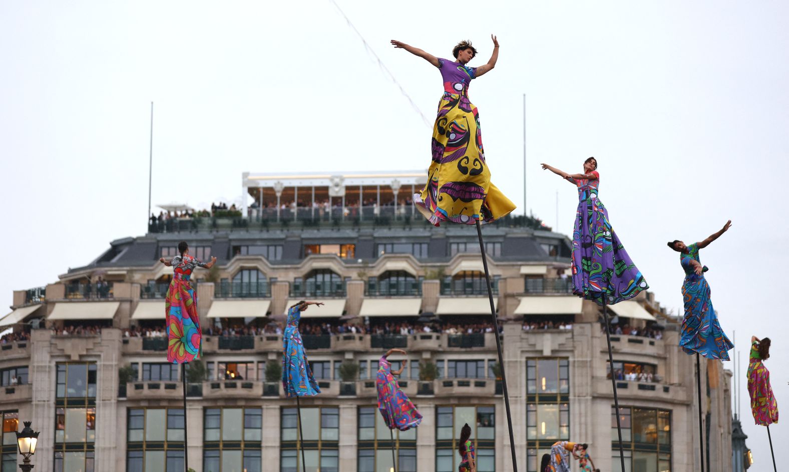 Performers take part in the opening ceremony.