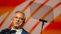 NASHVILLE, TENNESSEE - JULY 26: Independent Presidential candidate Robert F. Kennedy Jr. gives a keynote speech during the Bitcoin 2024 conference at Music City Center July 26, 2024 in Nashville, Tennessee. The conference, which is aimed at bitcoin enthusiasts, features multiple vendor and entertainment spaces and seminars by celebrities and politicians. (Photo by Jon Cherry/Getty Images)