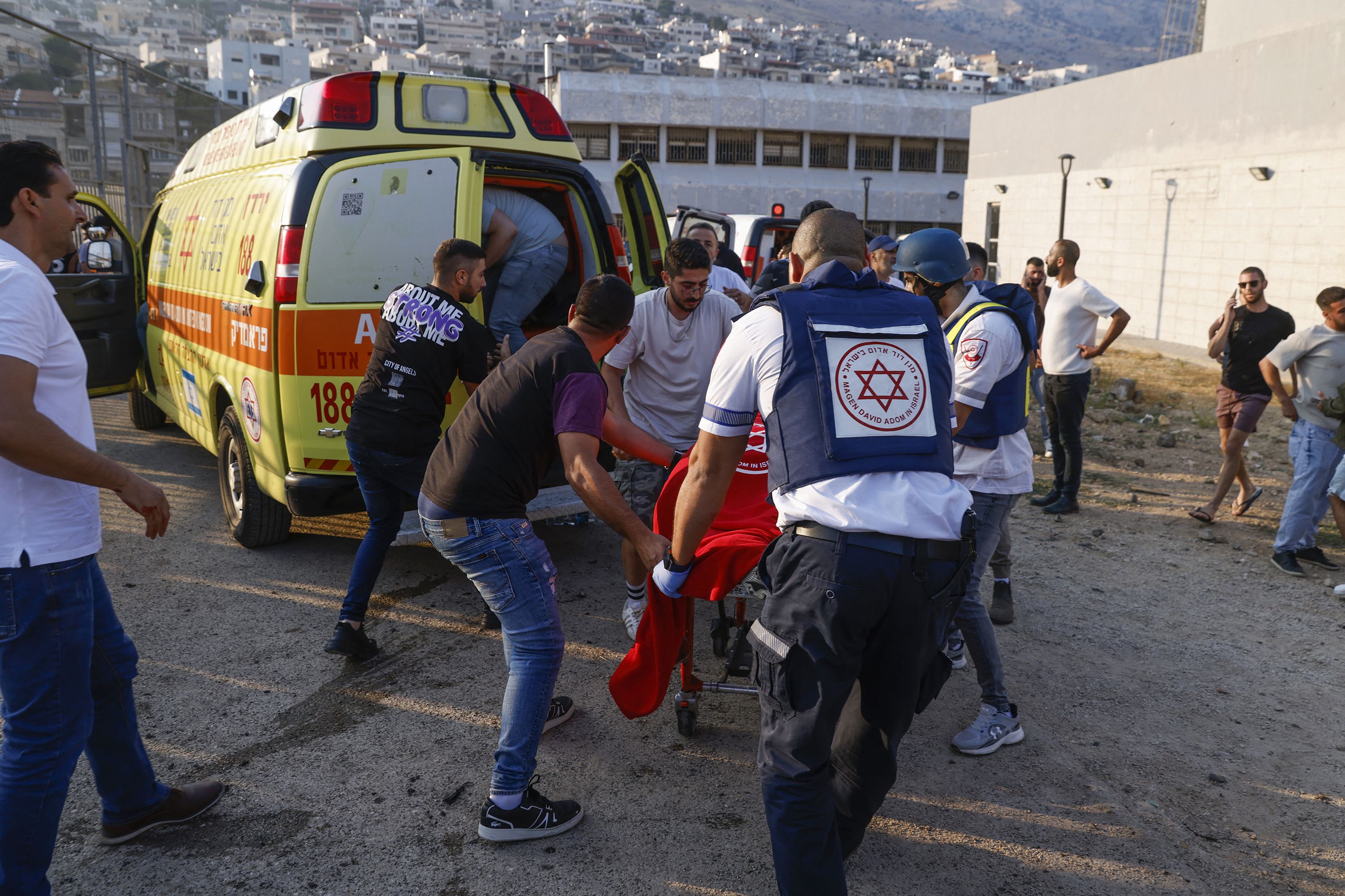 Video shows scene in Israel-controlled Golan Heights in area of rocket  attack