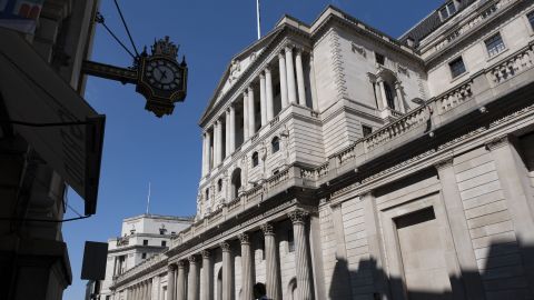 Bank of England in the City of London as economists and mortgage holders await this week's interest rate announcement on 28th July 2024 in London, United Kingdom. The City of London is a city, ceremonial county and local government district that contains the primary central business district CBD of London. The City of London is widely referred to simply as the City is also colloquially known as the Square Mile. (photo by Mike Kemp/In Pictures via Getty Images)