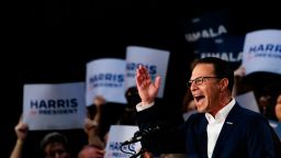 Pennsylvania Governor Josh Shapiro speaks during a campaign rally for Vice President Kamala Harris on July 29, 2024 in Ambler, Pennsylvania.