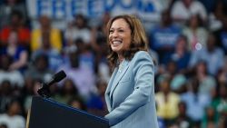 US Vice President and 2024 Democratic presidential candidate Kamala Harris speaks at a campaign event in Atlanta, Georgia, on July 30, 2024. (Photo by Elijah Nouvelage / AFP) (Photo by ELIJAH NOUVELAGE/AFP via Getty Images)