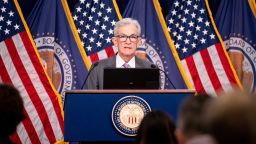 Federal Reserve Chair Jerome Powell speaks at a news conference on July 31 in Washington, DC.