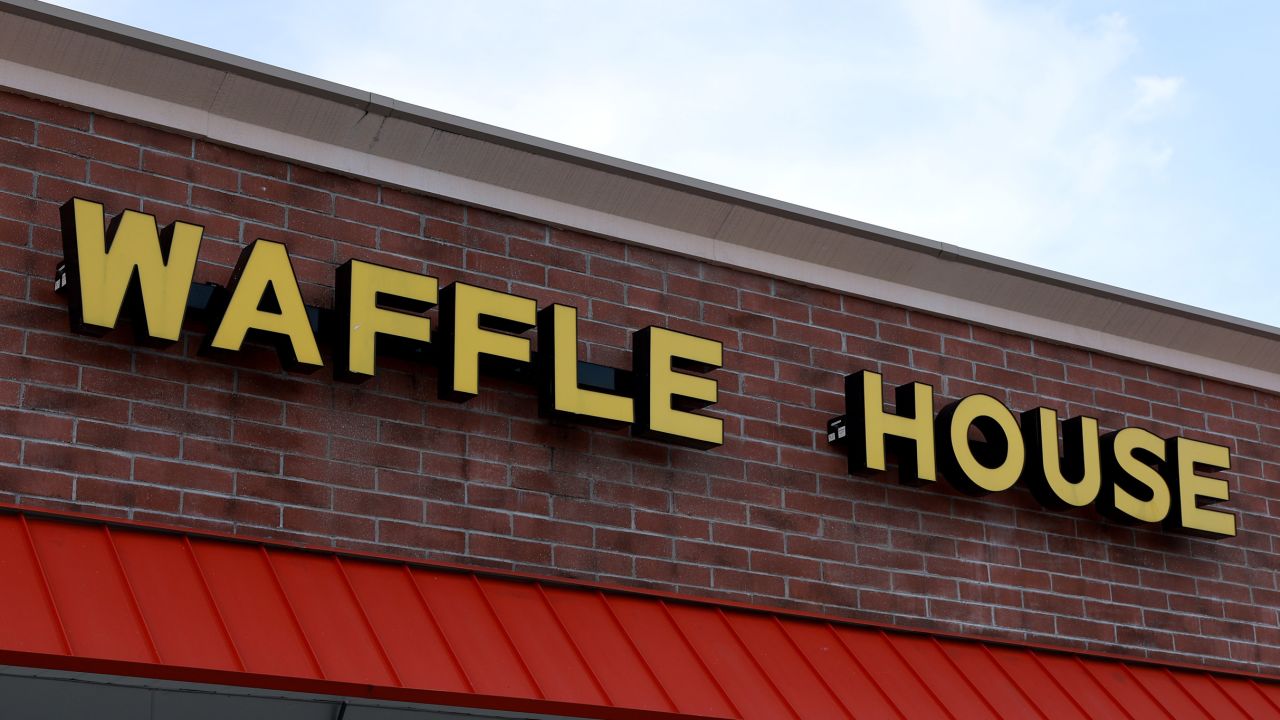 MIAMI GARDENS, FLORIDA - JULY 30: A Waffle House restaurant on July 30, 2024 in Miami Gardens, Florida. The restaurant chain created in the state of Georgia in 1955 now has over 1,900 locations in 25 states in the United States. (Photo by Joe Raedle/Getty Images)