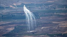 ISRAEL - AUGUST 05: An airstrike is being carried out by the Israeli army in the area in southern Lebanon, seen from Israel, on August 5, 2024. (Photo by Mostafa Alkharouf/Anadolu via Getty Images)