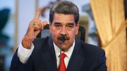 CARACAS, VENEZUELA - AUGUST 2: President Nicolas Maduro speaks during a press conference after testifying before the electoral chamber at the main headquarters of the Supreme Court of Justice (TSJ)  on August 2, 2024 at the Miraflores presidential palace in Caracas, Venezuela. Nicolas Maduro was declared as winner of the 2024 presidential election by the National Electoral Council while opposition leader Maria Corina Machado and candidate Edmundo Gonzalez claimed that the final result was not what Venezuelans decided during the election. Maduro requested the Supreme Tribunal of Justice to investigate the election to confirm his victory. (Photo by Jesus Vargas/Getty Images)