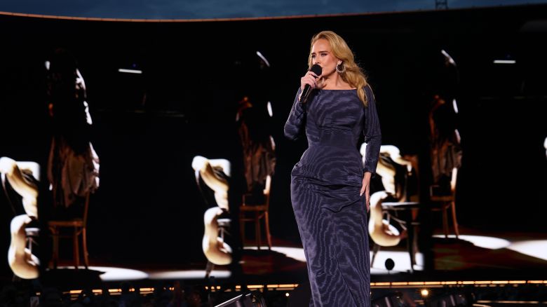 Adele performing in Munich in August.