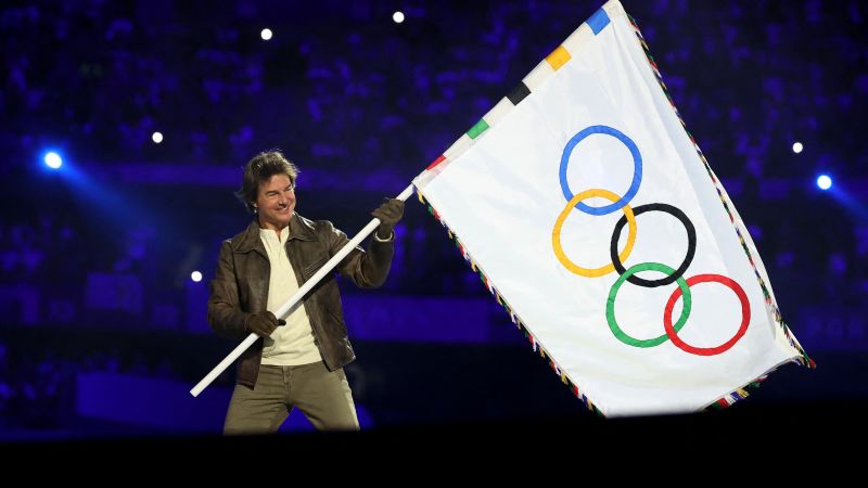 Tom Cruise’s Stunt at Paris Olympics Closing Ceremony