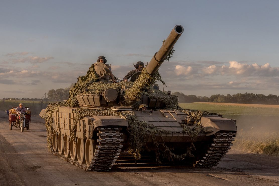 Ukrainian servicemen operate in the Sumy region near the border with Russia, on August 12, 2024.