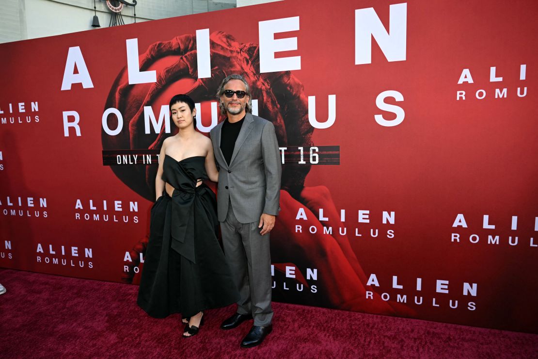 Aileen Wu and Fede Álvarez attend the 