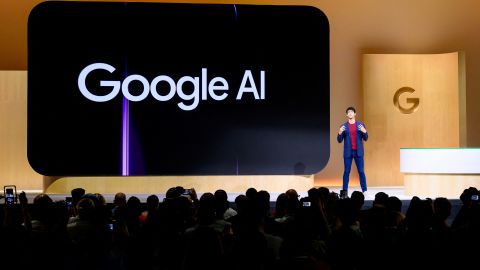 Alex Schiffhauer, Group Product Manager at Google, speaks during the Made By Google event at Google's Bay View campus in Mountain View, California, on August 13, 2024. (Photo by Josh Edelson / AFP) (Photo by JOSH EDELSON/AFP via Getty Images)