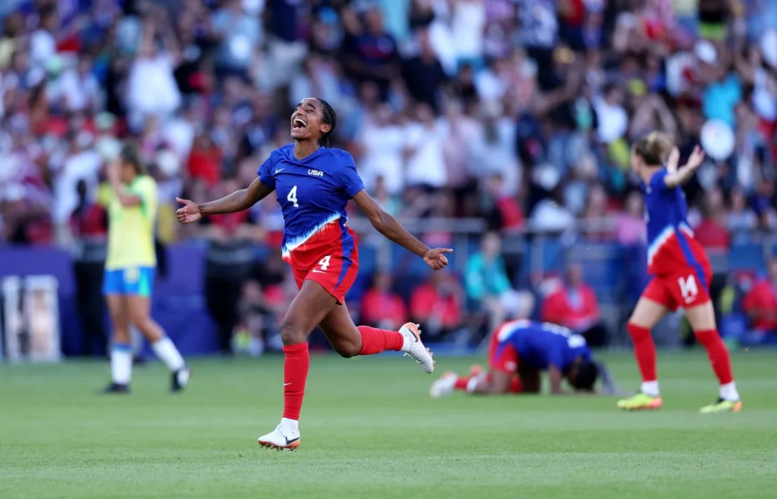 Naomi Girma y la USWNT vencieron 1-0 a Brasil en el partido por la medalla de oro de París 2024.