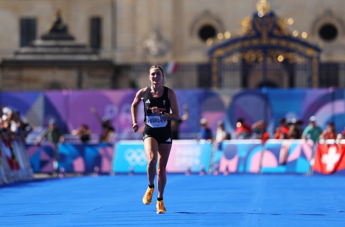 Harvey completed the Olympic women's marathon 78th overall with a time of 2:51:03.