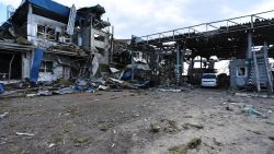 TOPSHOT - This photograph taken on 16 August, 2024, during a media tour organised by Ukraine, shows a destroyed border crossing point near the Ukrainian-controlled Russian town of Sudzha, Kursk region, amid the Russian invasion in Ukraine. Kyiv said August 16, 2024, its incursion into Russian territory had advanced, claiming it aimed to force Russia to negotiate on "fair" terms, as Moscow's troops announced new gains in eastern Ukraine. Two and a half years into Russia's invasion of Ukraine, Kyiv's troops on August 6, 2024, launched a major counter-offensive into Russia's Kursk region, sending more than 120,000 people fleeing. (Photo by Yan DOBRONOSOV / AFP) (Photo by YAN DOBRONOSOV/AFP via Getty Images)