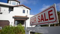 A for sale sign is displayed outside of a home for sale on August 16, 2024 in Los Angeles, California. United States real estate industry rules governing agent commissions will change on August 17 as part of a legal settlement between the National Association of Realtors and home sellers. (Photo by Patrick T. Fallon / AFP) (Photo by PATRICK T. FALLON/AFP via Getty Images)