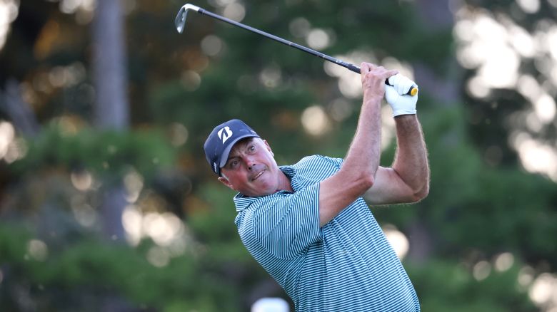 GREENSBORO, NORTH CAROLINA - AUGUST 11: PGA Tour golfer Matt Kuchar plays the final round of the Wyndham Championship at Sedgefield Country Club on Sunday. (Photo by Isaiah Vazquez/Getty Images)