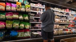 A customer shops at a store in Brooklyn on August 14, 2024, in New York City.