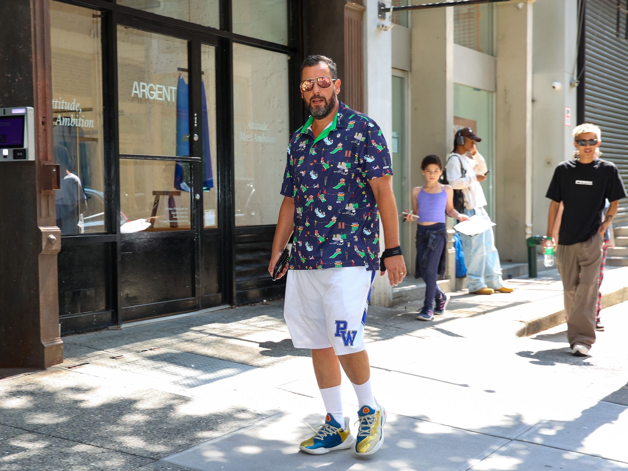 Adam Sandler, Hollywood’s ultimate dad dresser, doles out fashion