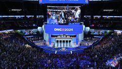 US rapper Lil Jon (on monitor) performs as he joins the Georgia delegation during the ceremonial roll call vote on the second day of the Democratic National Convention (DNC) at the United Center in Chicago, Illinois, on August 20, 2024. Vice President Kamala Harris will formally accept the party's nomination for president at the DNC which runs from August 19-22 in Chicago. (Photo by Mandel NGAN / AFP) (Photo by MANDEL NGAN/AFP via Getty Images)