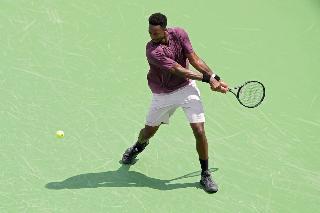 Gaël Monfils celebrated his biggest victory in over two years.