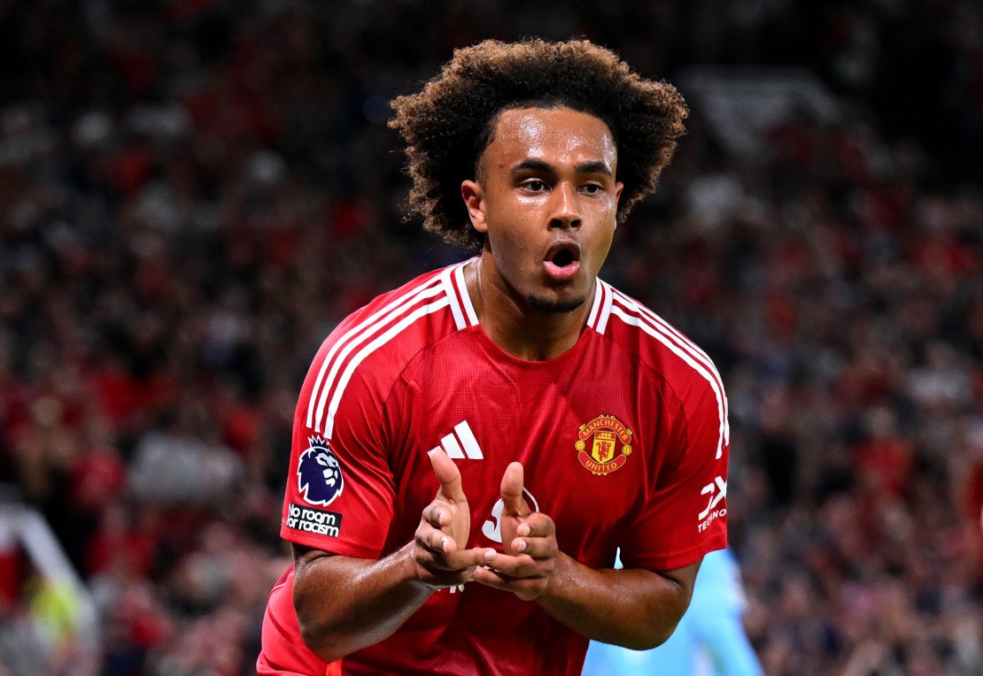 Zirkzee was the hero in his first match for Manchester United.