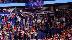 WILKES BARRE, PENNSYLVANIA - AUGUST 17: Republican Presidential Candidate former U.S. President Donald Trump pumps his fist after speaking during a campaign rally at Mohegan Sun Arena at Casey Plaza on August 17, 2024 in Wilkes Barre, Pennsylvania. Trump held a rally in the battleground state of Pennsylvania, a key swing state in the 2024 Presidential election against Democratic presidential candidate U.S. Vice President Kamala Harris.  (Photo by Michael M. Santiago/Getty Images)