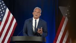 PHOENIX, ARIZONA - AUGUST 23: Former Presidential candidate Robert F. Kennedy Jr. gives remarks at the Renaissance Phoenix Downtown Hotel on August 23, 2024 in Phoenix, Arizona.Kennedy announced that he was suspending his presidential campaign and supporting Republican presidential candidate, former U.S. President Donald Trump.(Photo by Rebecca Noble/Getty Images)