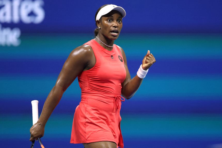 Stephens plays in the first round of last year's US Open.