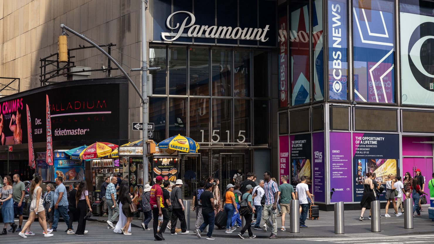The Paramount Global headquarters in New York.