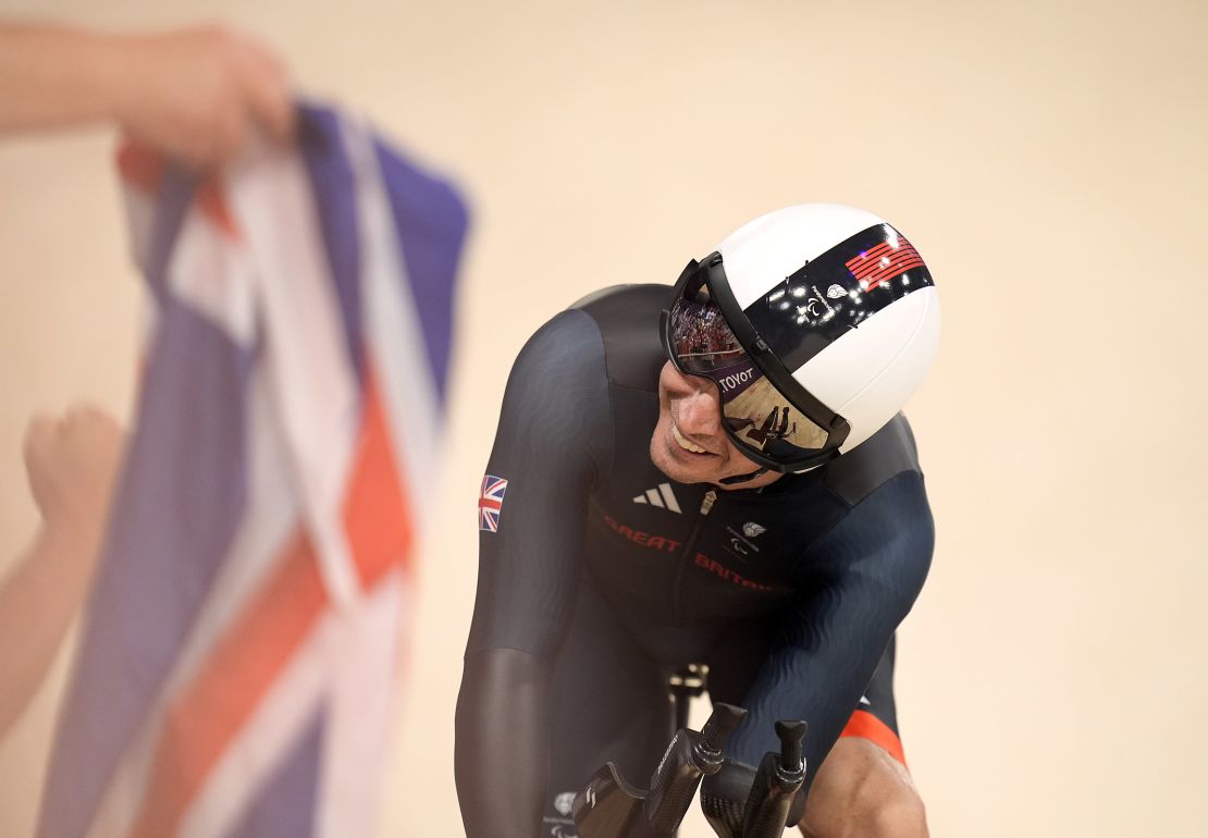 Great Britain's Jaco van Gass won his third Paralympic title.