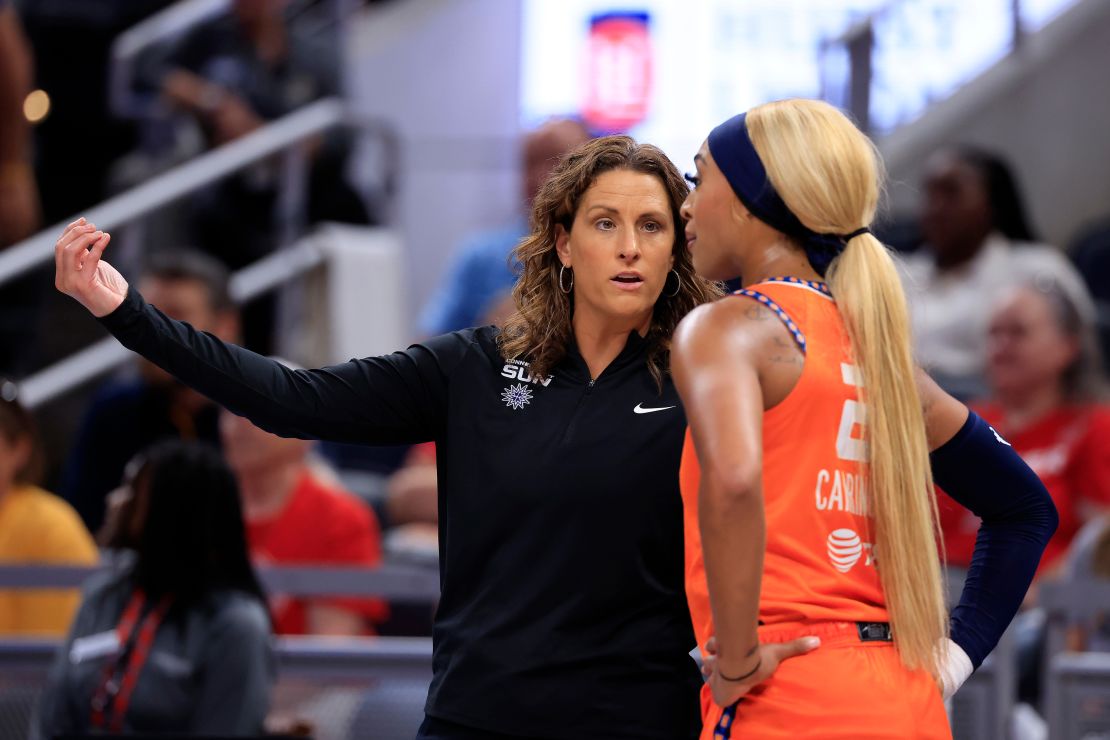 Connecticut Sun head coach Stephanie White also pointed out the insults directed at players.