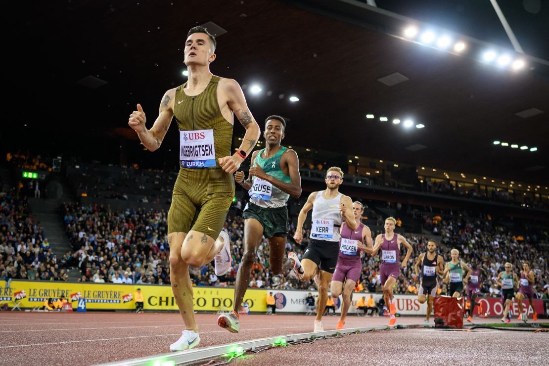 Nuguse closely follows Ingebrigtsen at the Zurich Diamond League