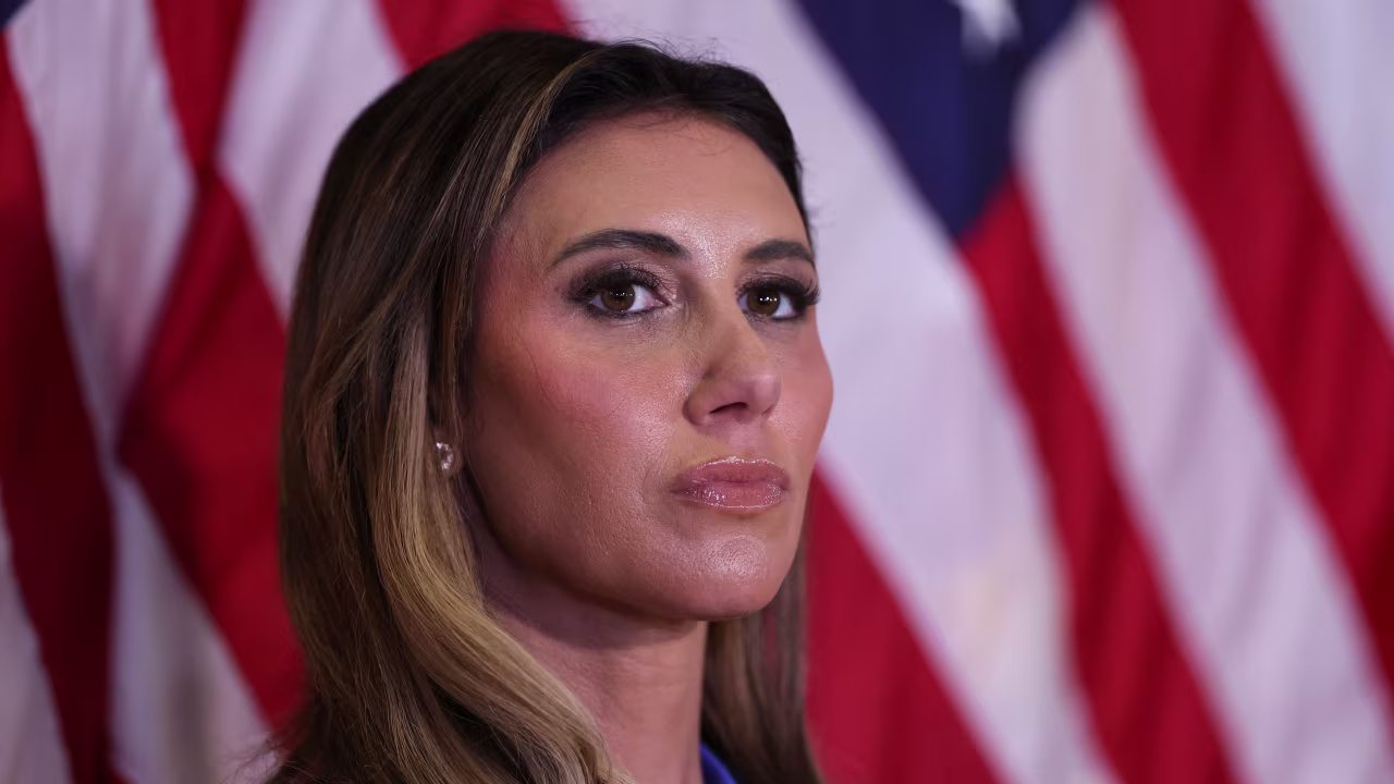Attorney Alina Habba attends a press conference held by Donald Trump in New York on September 6.