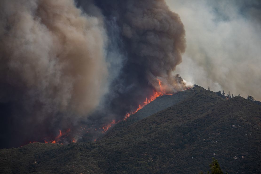 The Line Fire burned through the foothills of the San Bernardino Mountains in California, forcing evacuations for neighborhoods in early September.