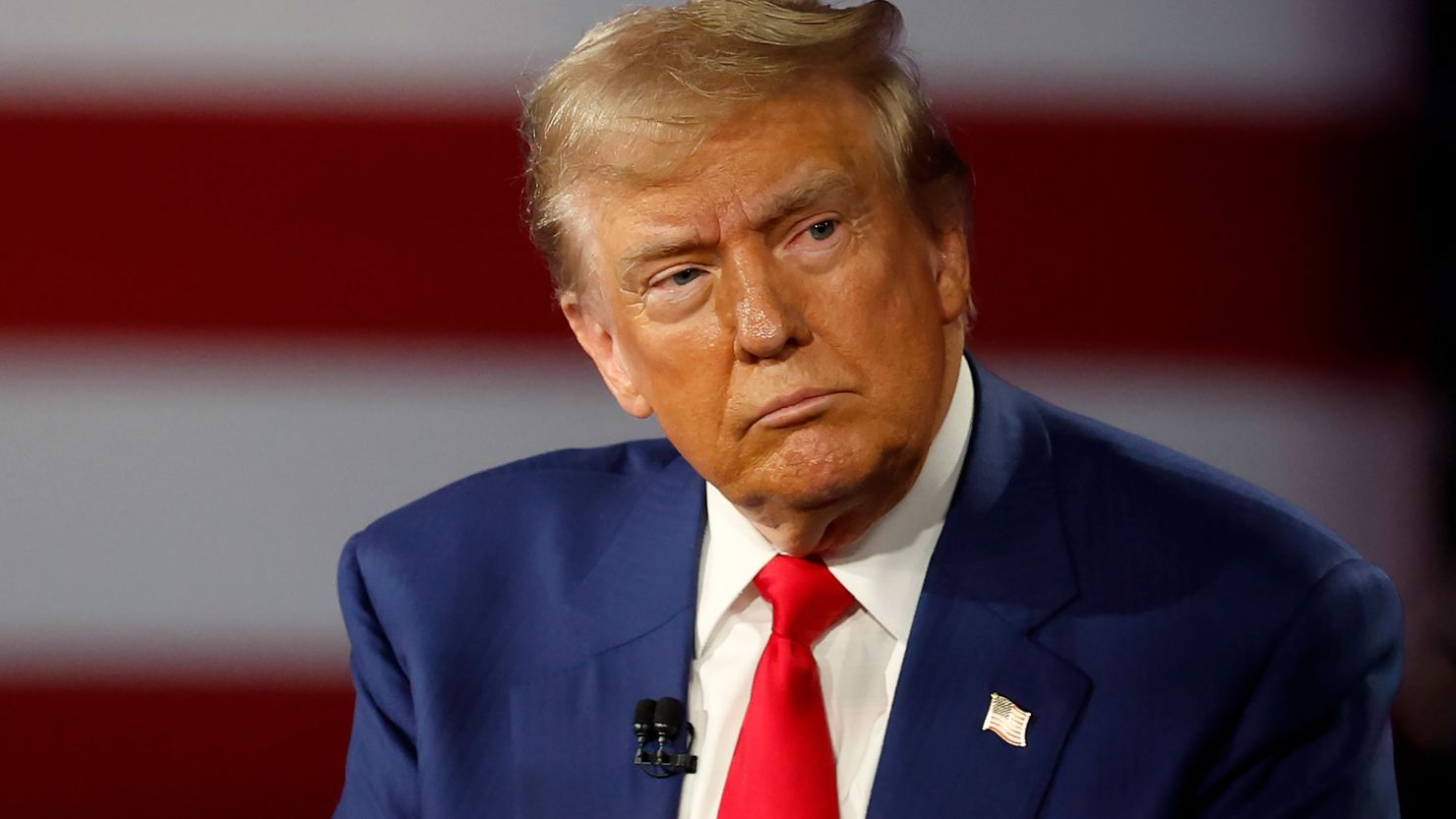 Former U.S. President Donald Trump participates in a Fox News Town Hall with Sean Hannity at the New Holland Arena on September 04, 2024 in Harrisburg, Pennsylvania.