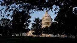 A view of the U.S. Capitol Building during sunrise on September 05, 2024 in Washington, DC.