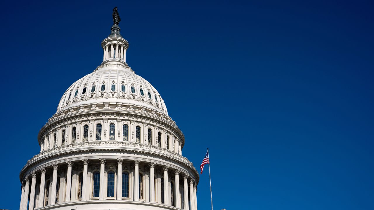 The dome of the US Capitol is seen on September 9, 2024.