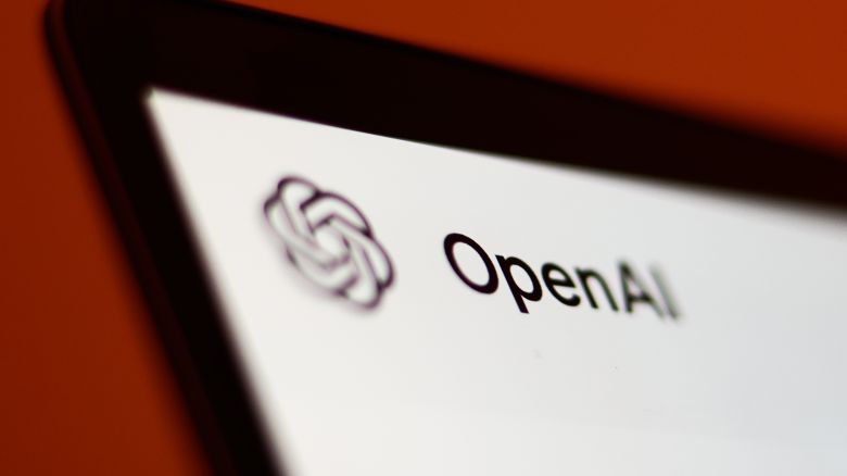 The OpenAI website displayed on a laptop screen in Krakow, Poland on September 9.