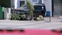 TOPSHOT - A pickup truck riddled with bullet holes is pictured at the crime scene after a shooting confrontation that left two soldiers wounded, one of whom later died in the hospital in Culiacan, Sinaloa State, Mexico on September 9, 2024. A series of clashes in northwestern Mexico on Monday left at least two dead and one injured, in an escalation of violence that authorities attribute to infighting within the Sinaloa Cartel following the capture of its leader, Ismael "Mayo" Zambada. (Photo by Ivan MEDINA / AFP) (Photo by IVAN MEDINA/AFP via Getty Images)