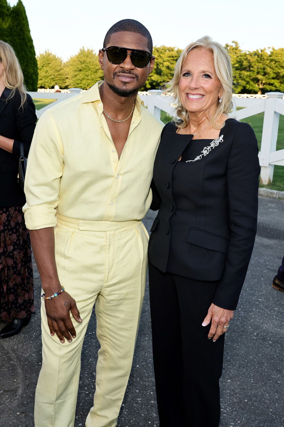 Usher and first lady Jill Biden enjoyed Ralph Lauren’s Bridgehampton affair.