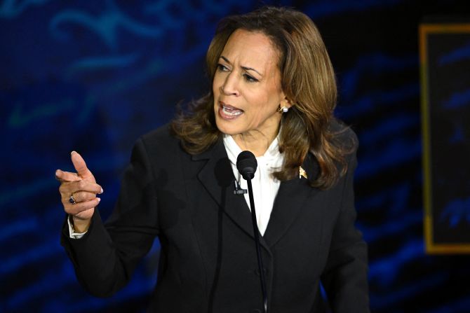 Harris responds to a question. <a href="index.php?page=&url=https%3A%2F%2Fwww.cnn.com%2F2024%2F09%2F10%2Fpolitics%2Fdebate-takeaways-trump-harris%2Findex.html">She baited Trump repeatedly</a>, peppering nearly every answer with a comment designed to enrage the former president. She said Trump was fired by 81 million voters — the number that voted for President Joe Biden in 2020. “Clearly, he’s having a very difficult time processing that,” she said.