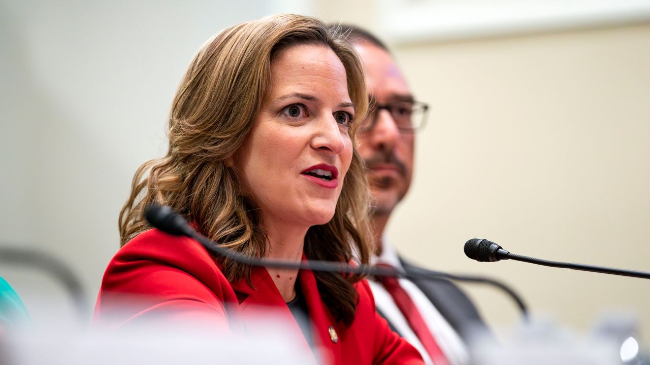 Michigan Secretary of State Jocelyn Benson speaks during a House Administration Committee hearing on September 11, in Washington, DC.