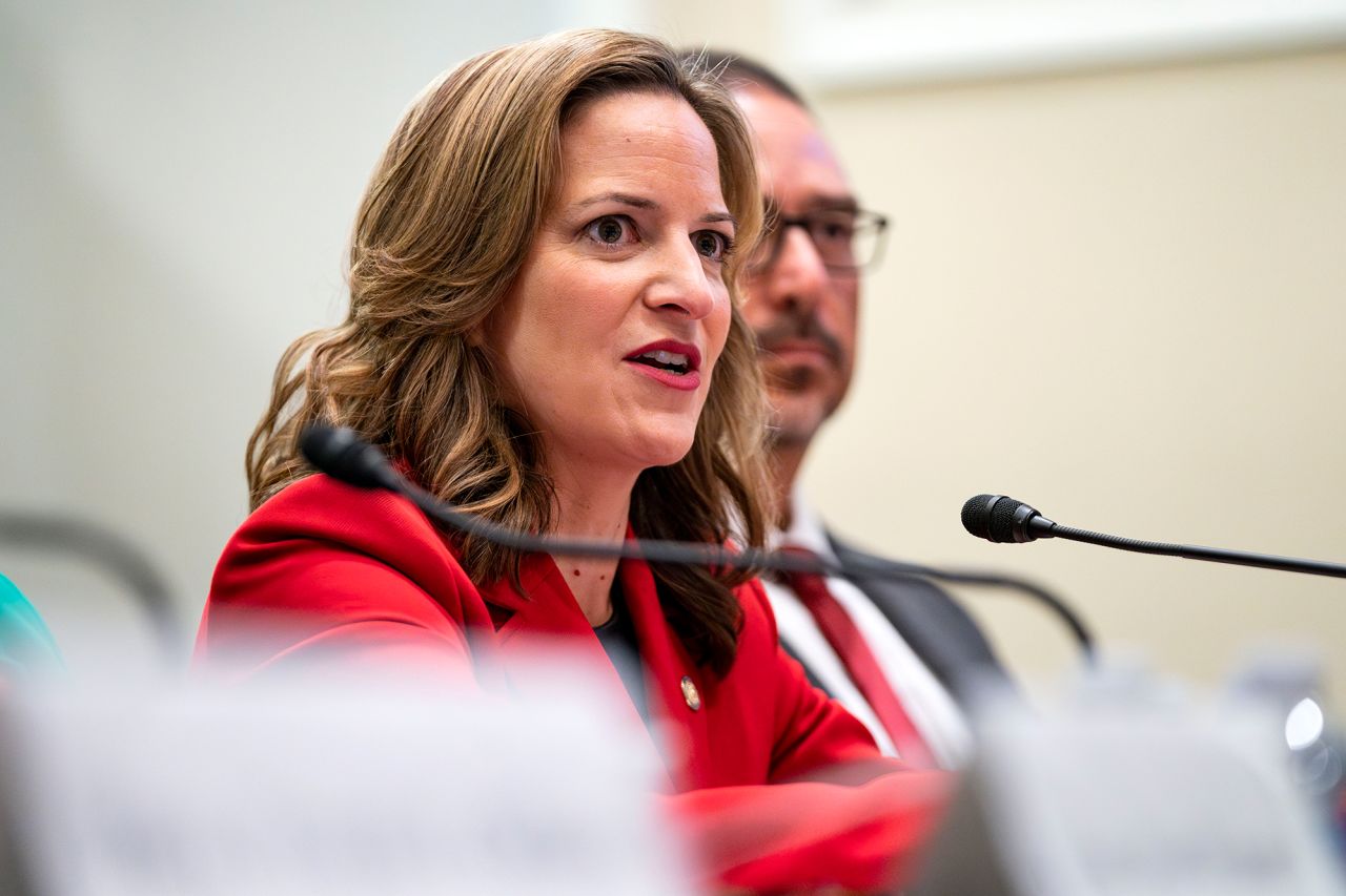 Michigan Secretary of State Jocelyn Benson speaks during a House Administration Committee hearing on September 11, in Washington, DC.